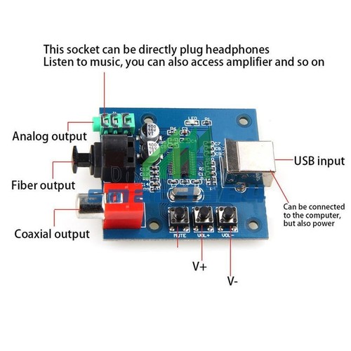 Scheda audio pcm2704 - scheda, dac
